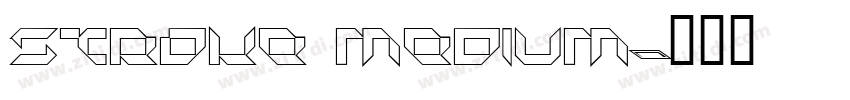 Stroke Medium字体转换